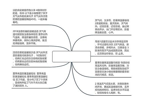 防暑温馨句子(天气热注意防暑的短信)