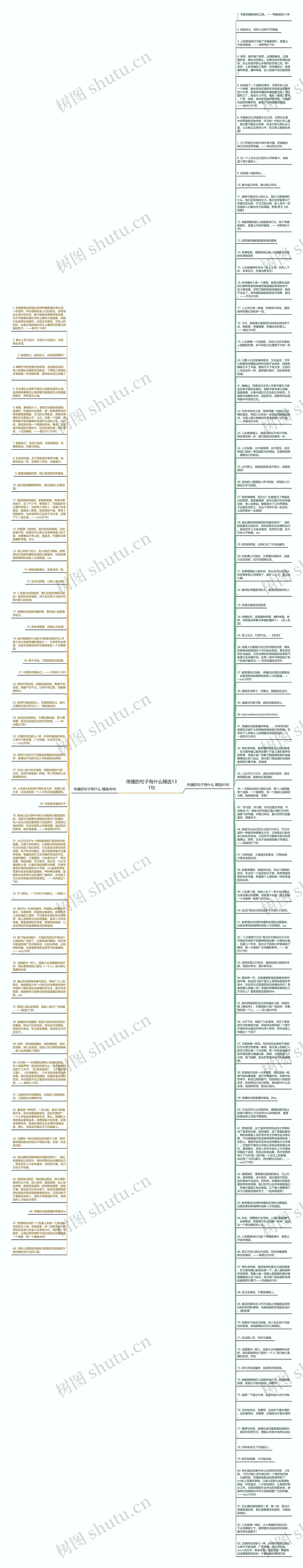 传播的句子有什么精选131句思维导图