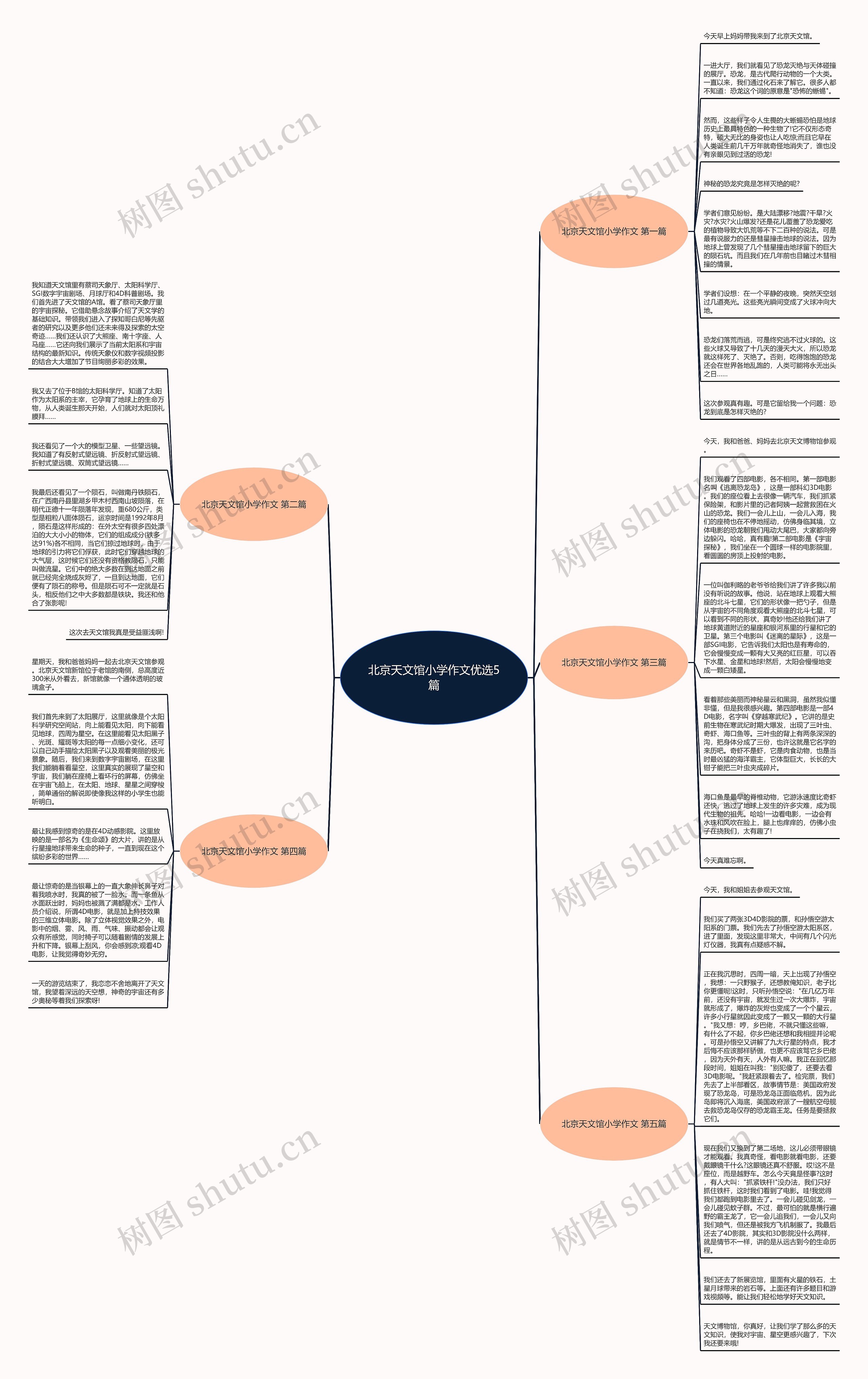 北京天文馆小学作文优选5篇思维导图