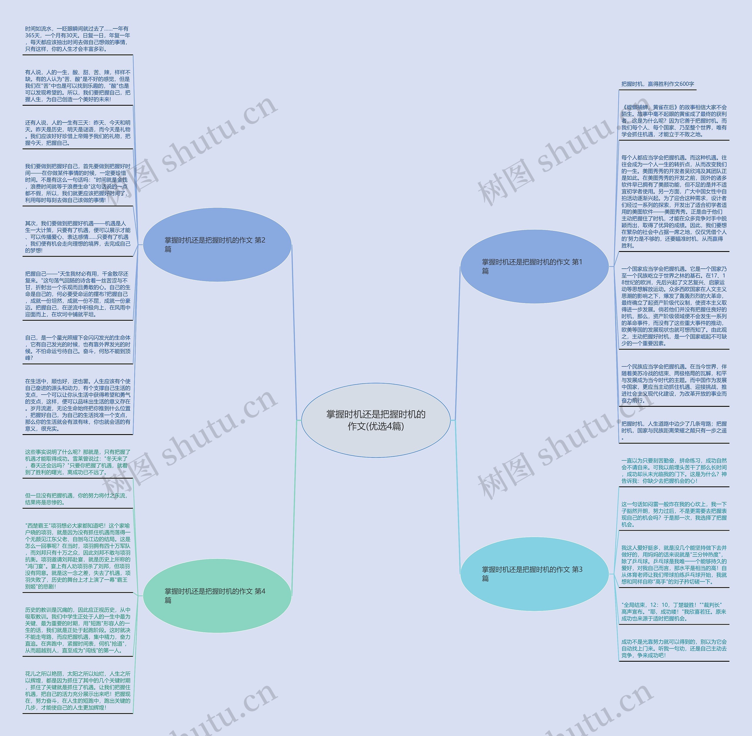 掌握时机还是把握时机的作文(优选4篇)思维导图