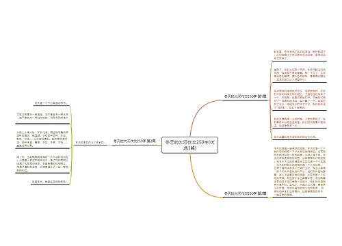 冬天的大河作文250字(优选3篇)