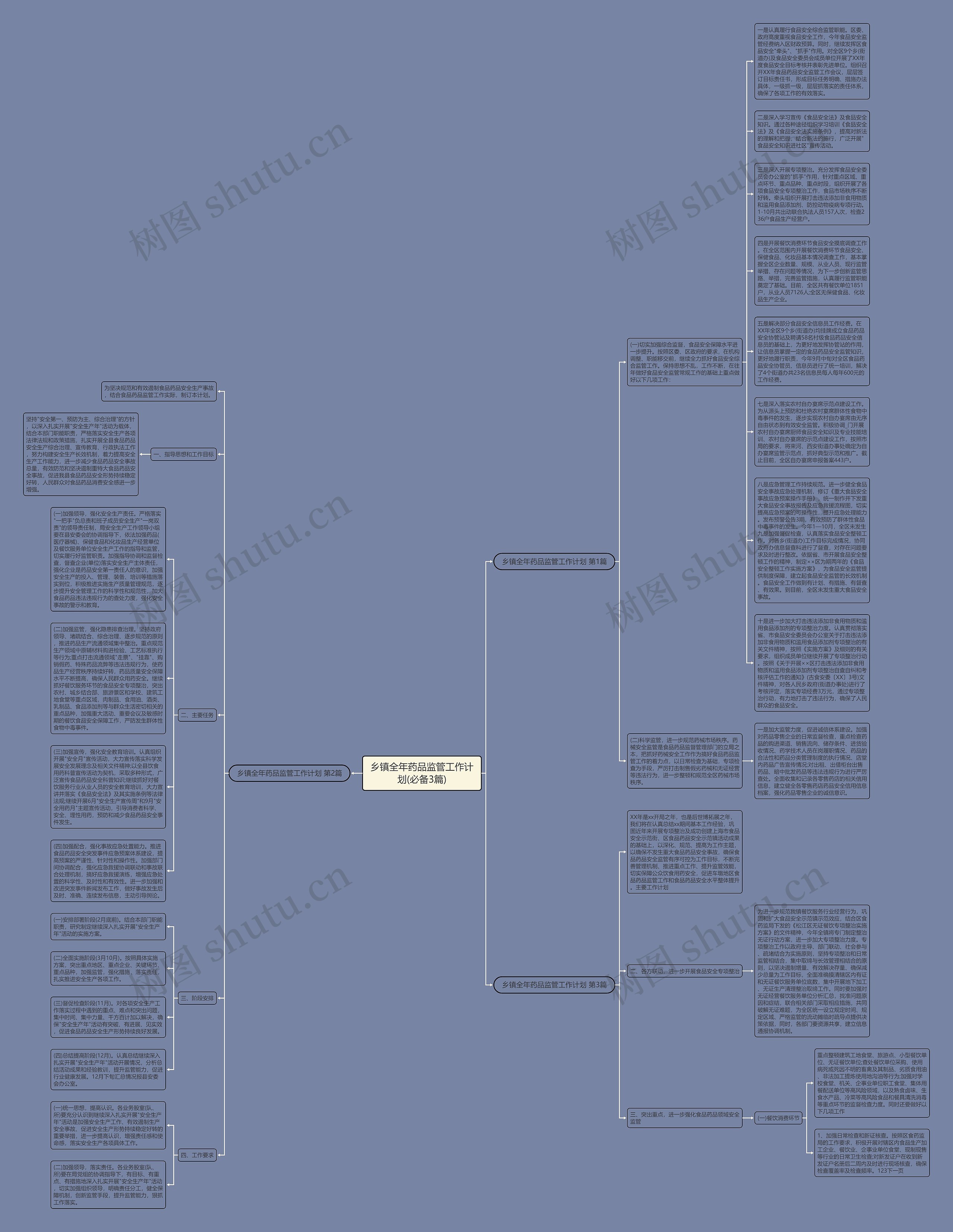 乡镇全年药品监管工作计划(必备3篇)思维导图