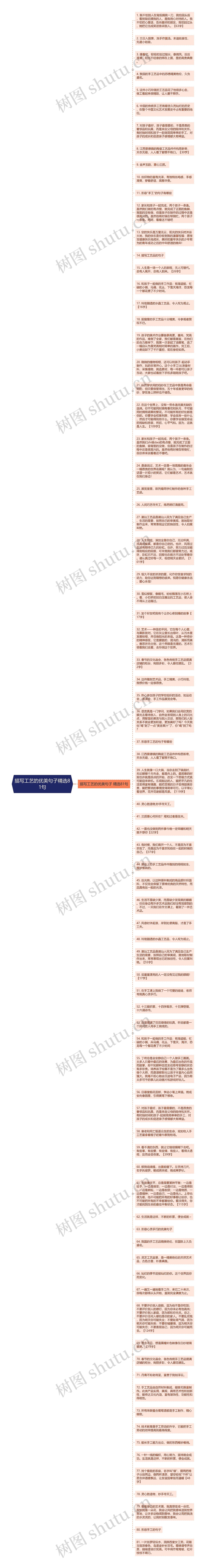 描写工艺的优美句子精选81句