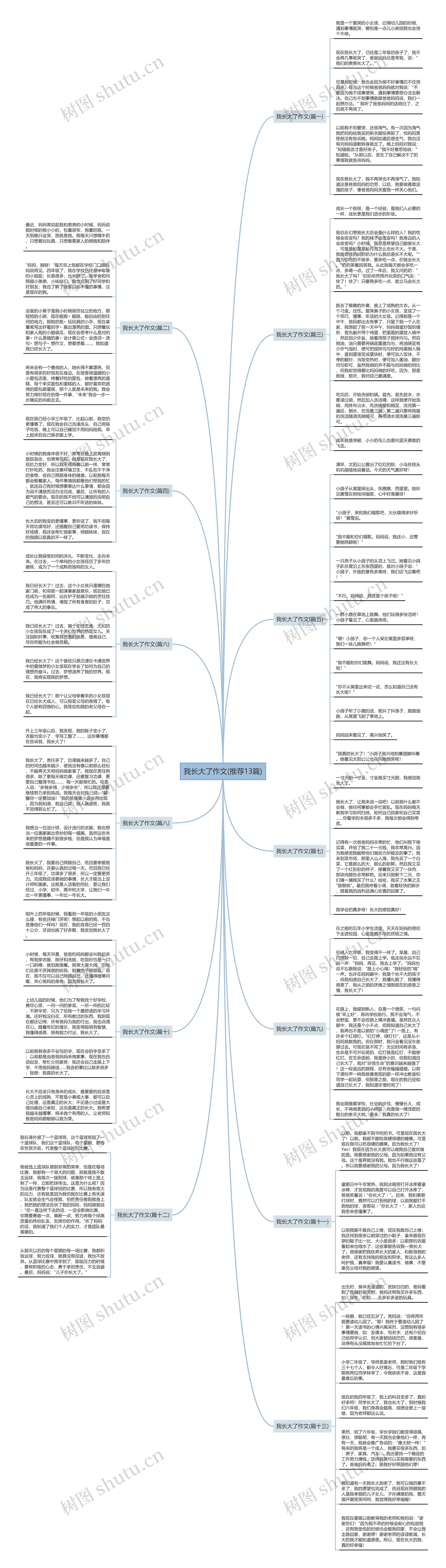 我长大了作文(推荐13篇)思维导图