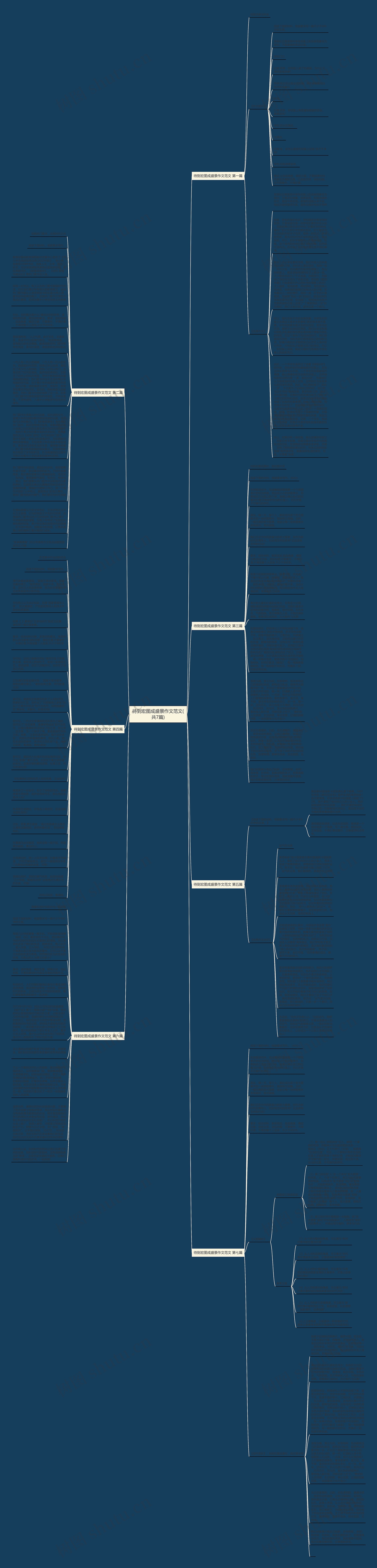 待到宏图成盛景作文范文(共7篇)思维导图