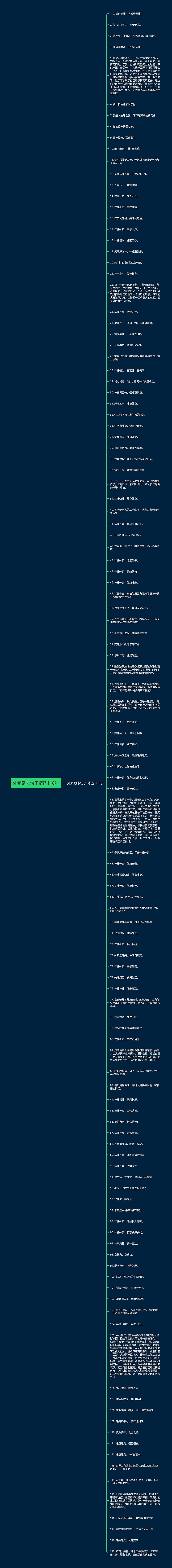 外卖励志句子精选118句