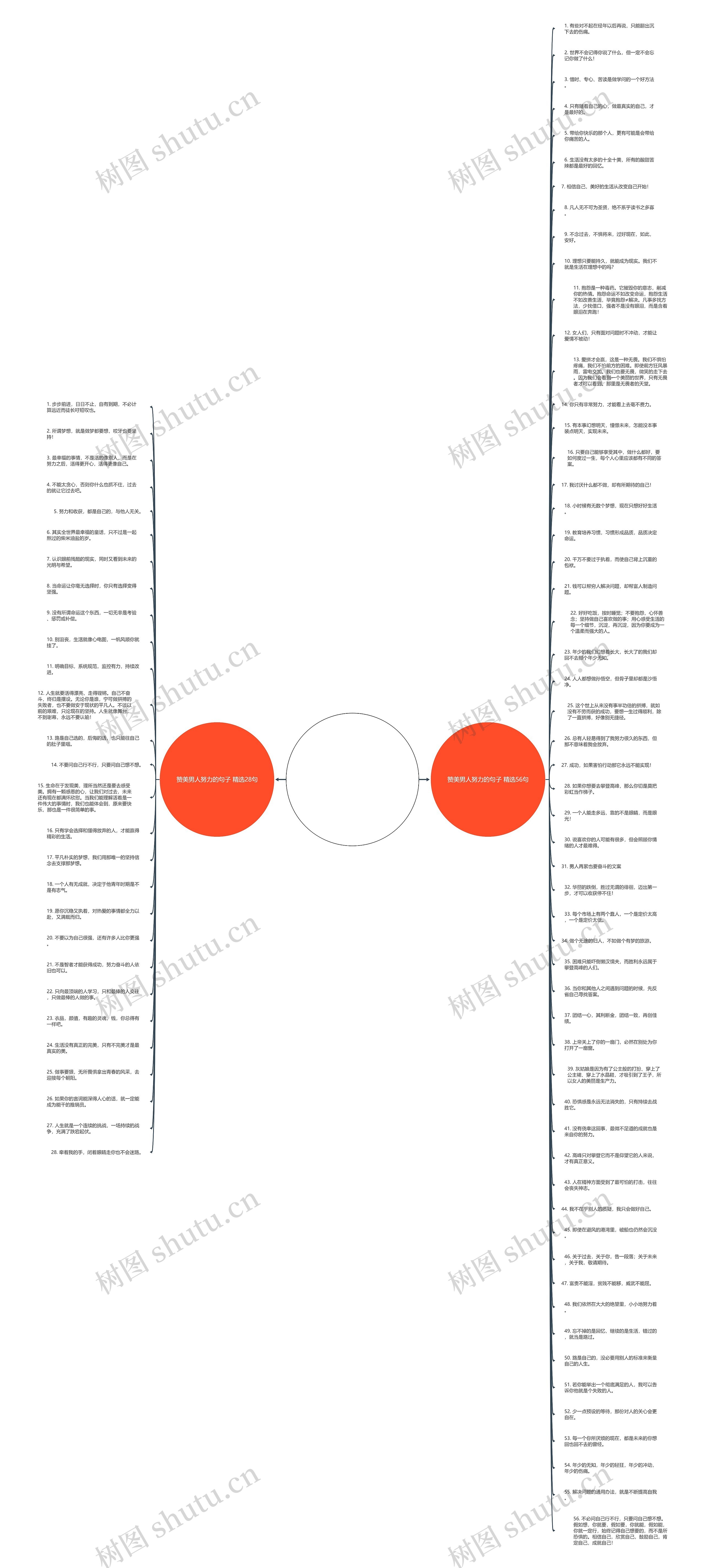 赞美男人努力的句子精选84句思维导图