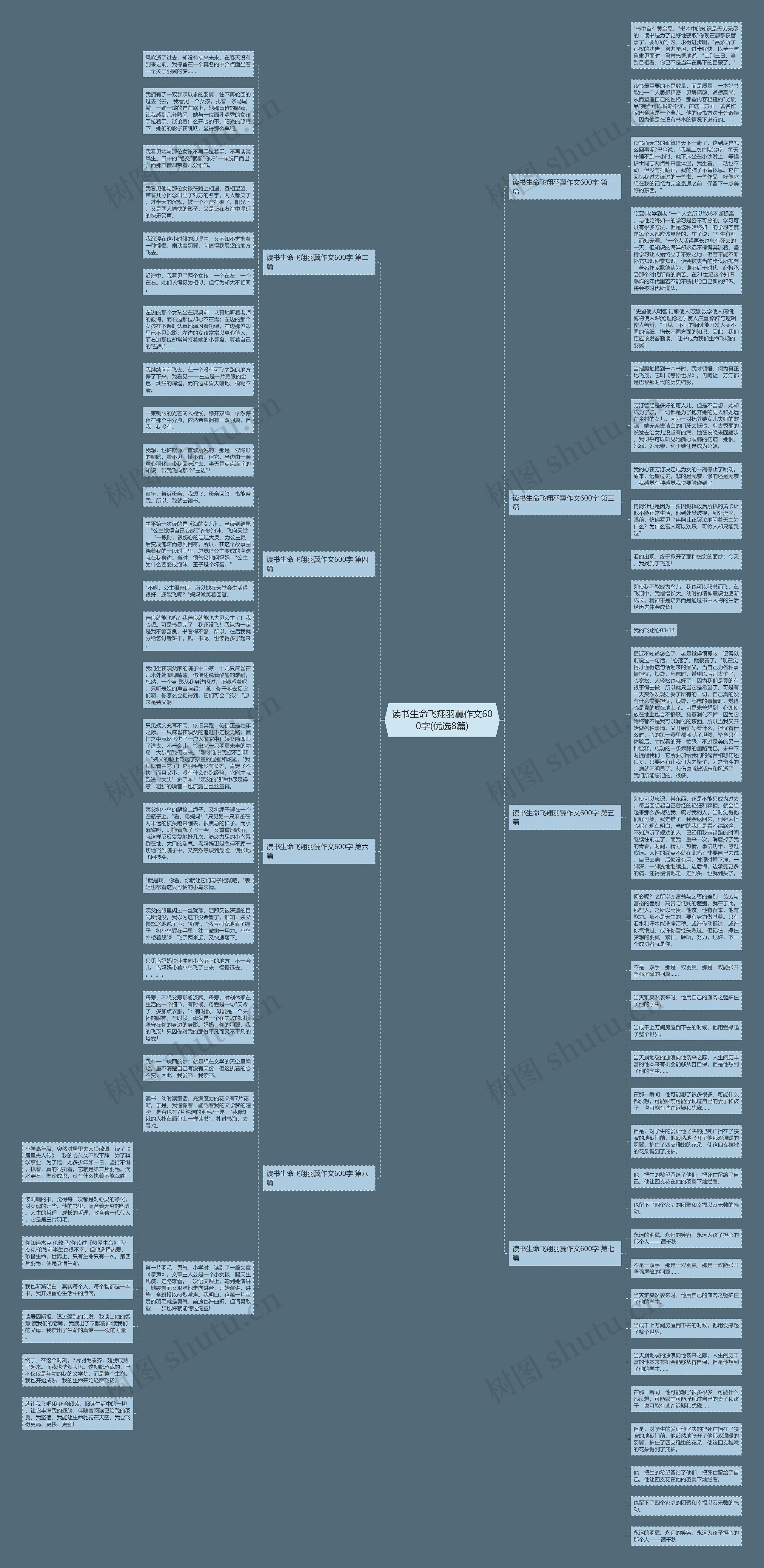 读书生命飞翔羽翼作文600字(优选8篇)思维导图