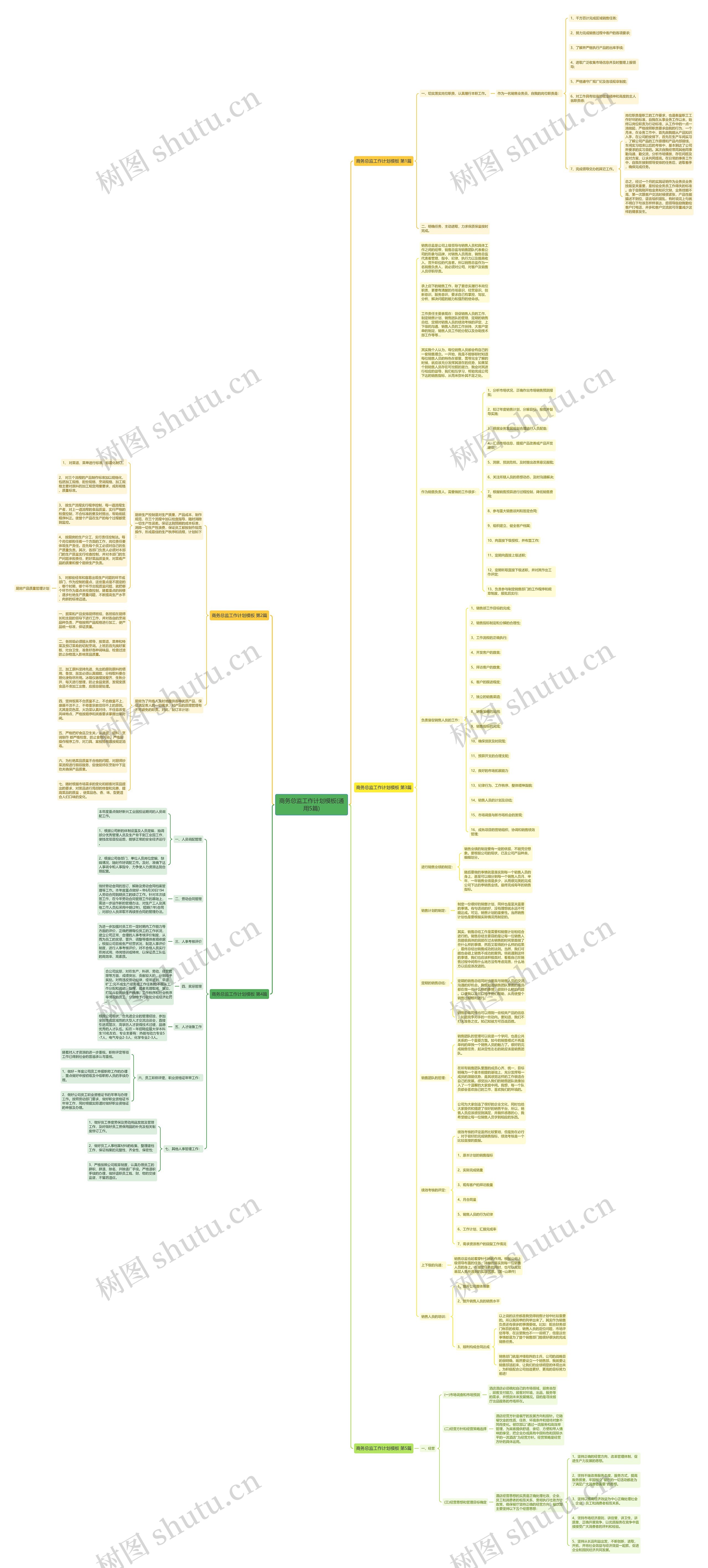 商务总监工作计划(通用5篇)思维导图