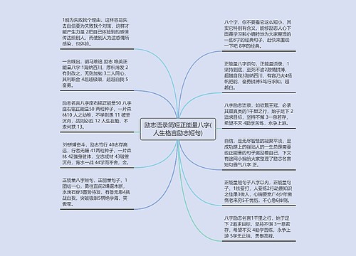 励志语录简短正能量八字(人生格言励志短句)
