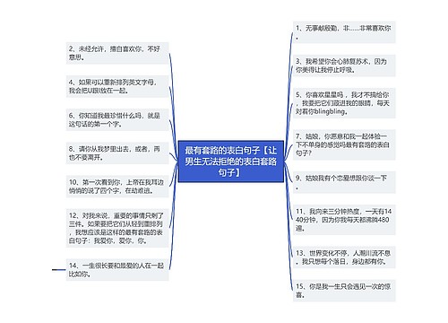 最有套路的表白句子【让男生无法拒绝的表白套路句子】