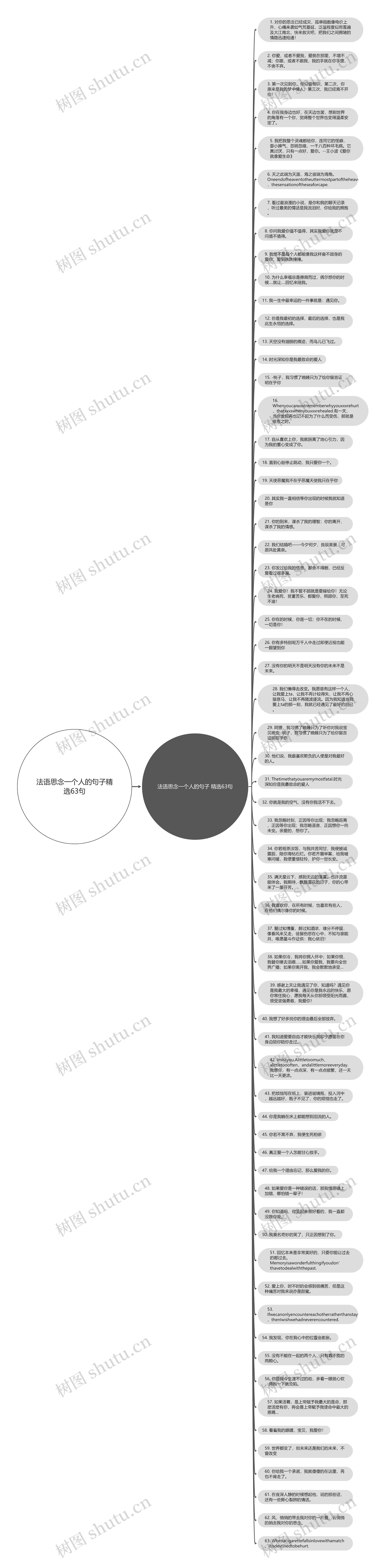 法语思念一个人的句子精选63句思维导图