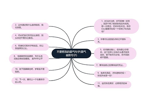 不要惹我的霸气句子(霸气幽默句子)