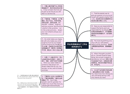 早安英语唯美句子【早安的英语句子】