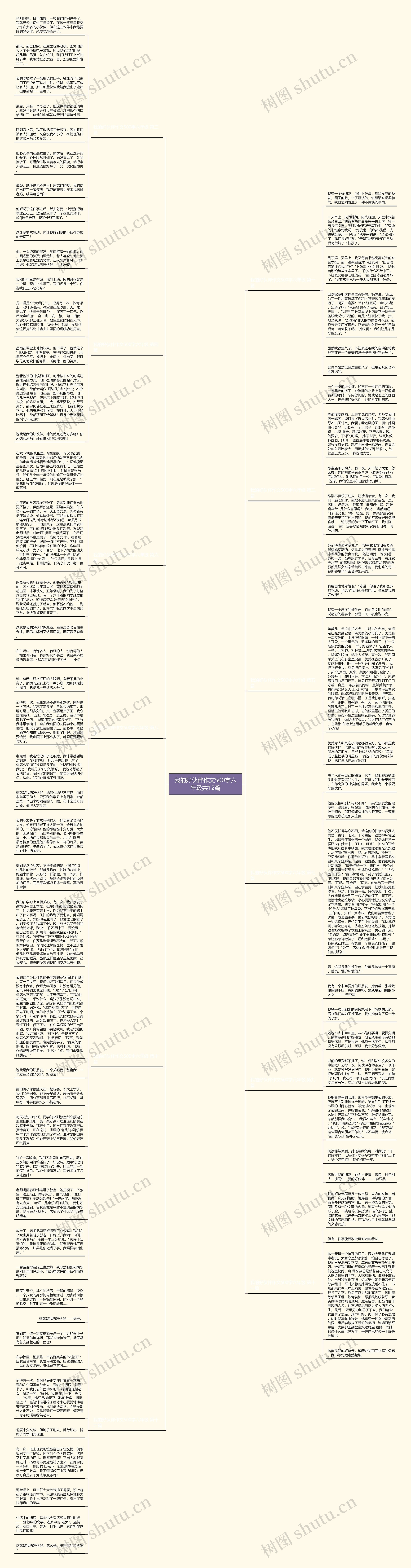 我的好伙伴作文500字六年级共12篇思维导图