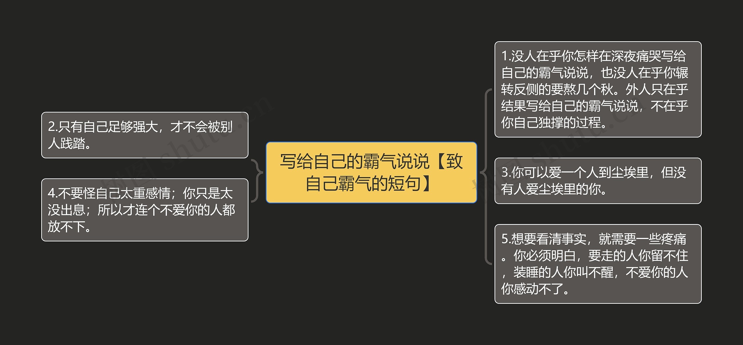 写给自己的霸气说说【致自己霸气的短句】