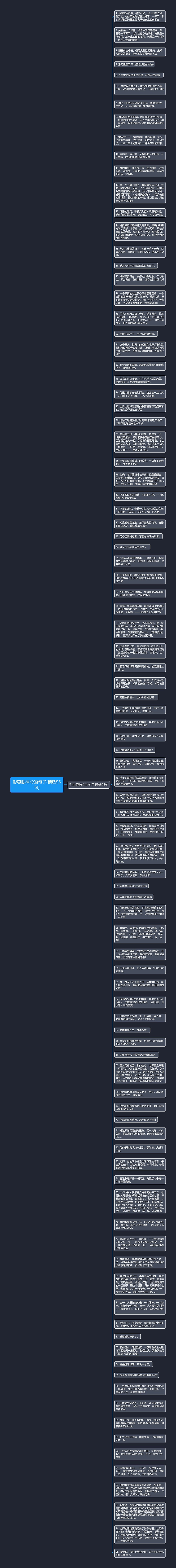 形容眼神冷的句子(精选95句)思维导图