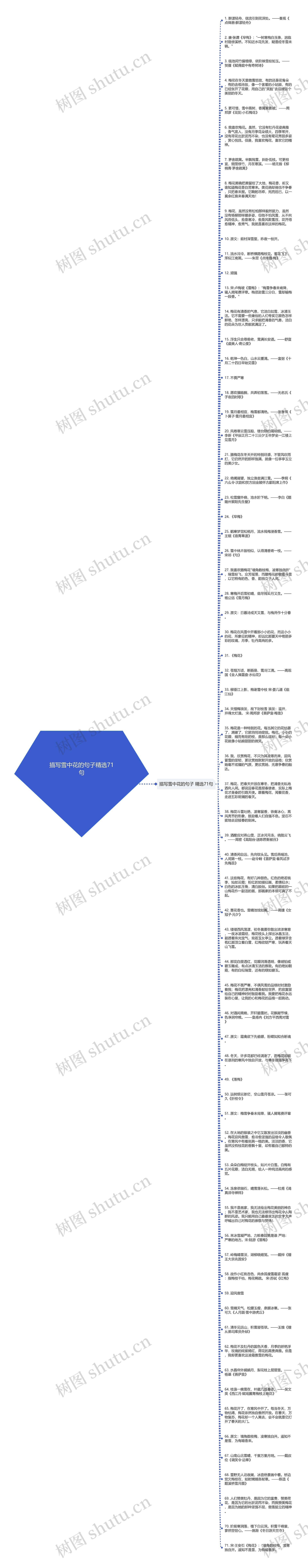 描写雪中花的句子精选71句思维导图