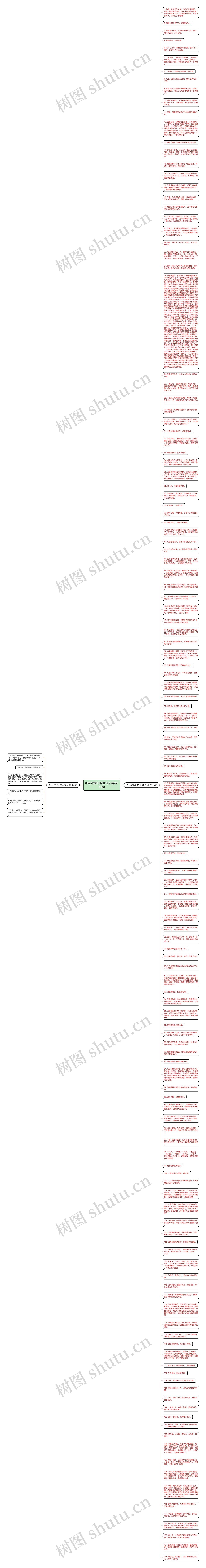 母亲对我们的爱句子精选141句思维导图