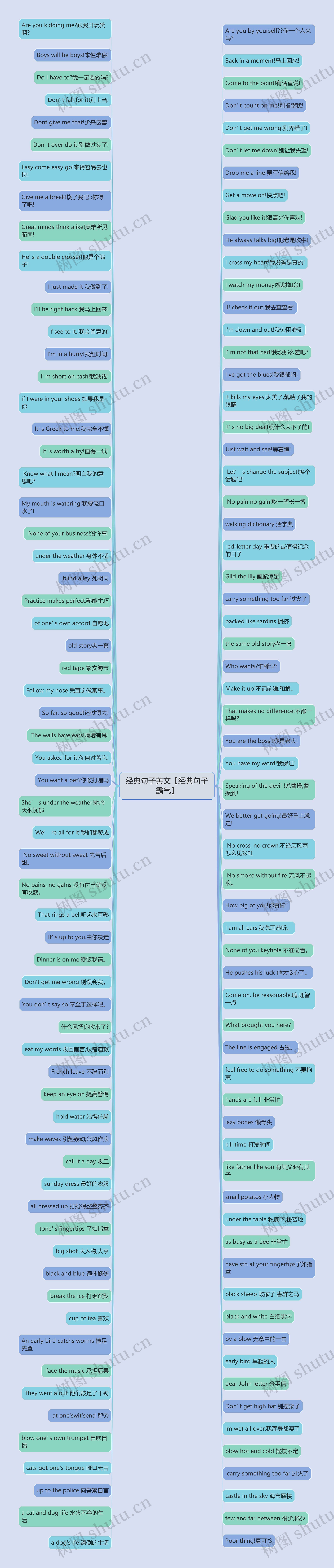经典句子英文【经典句子霸气】思维导图