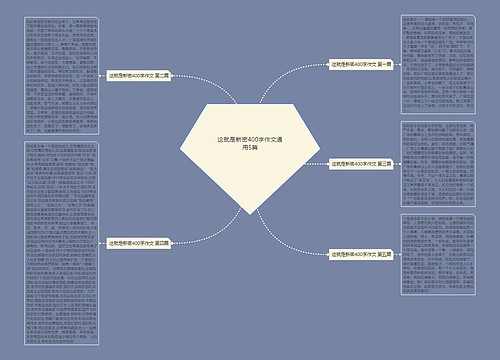这就是新密400字作文通用5篇