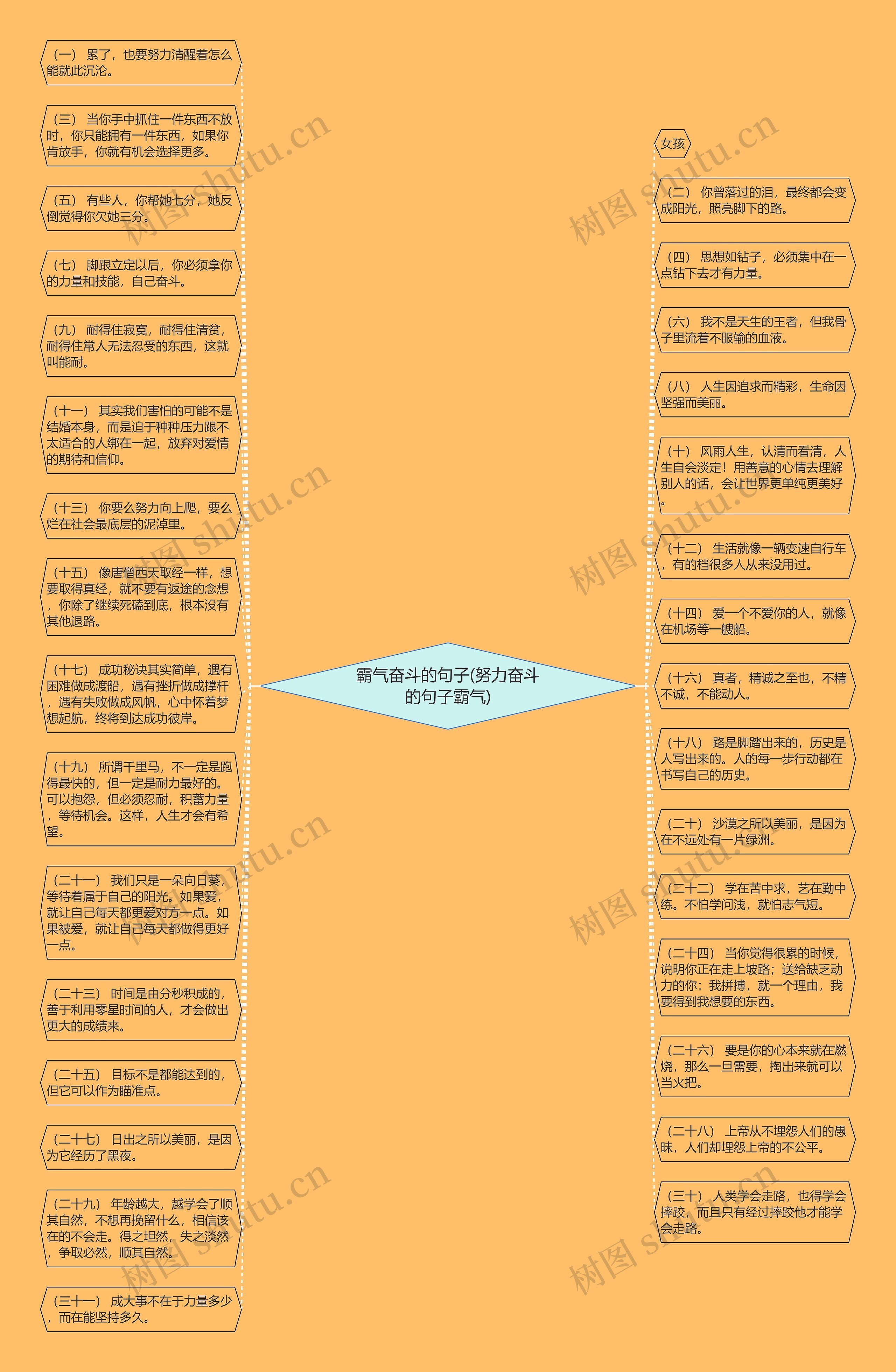 霸气奋斗的句子(努力奋斗的句子霸气)思维导图