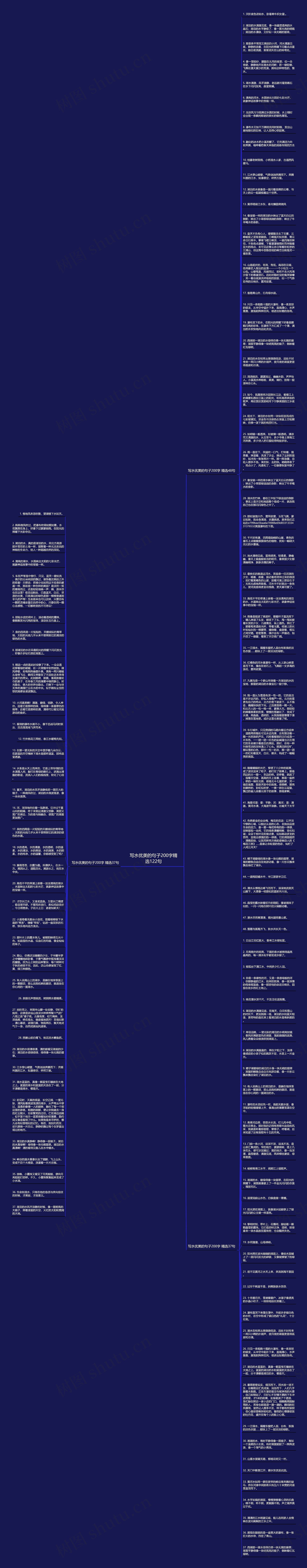 写水优美的句子200字精选122句