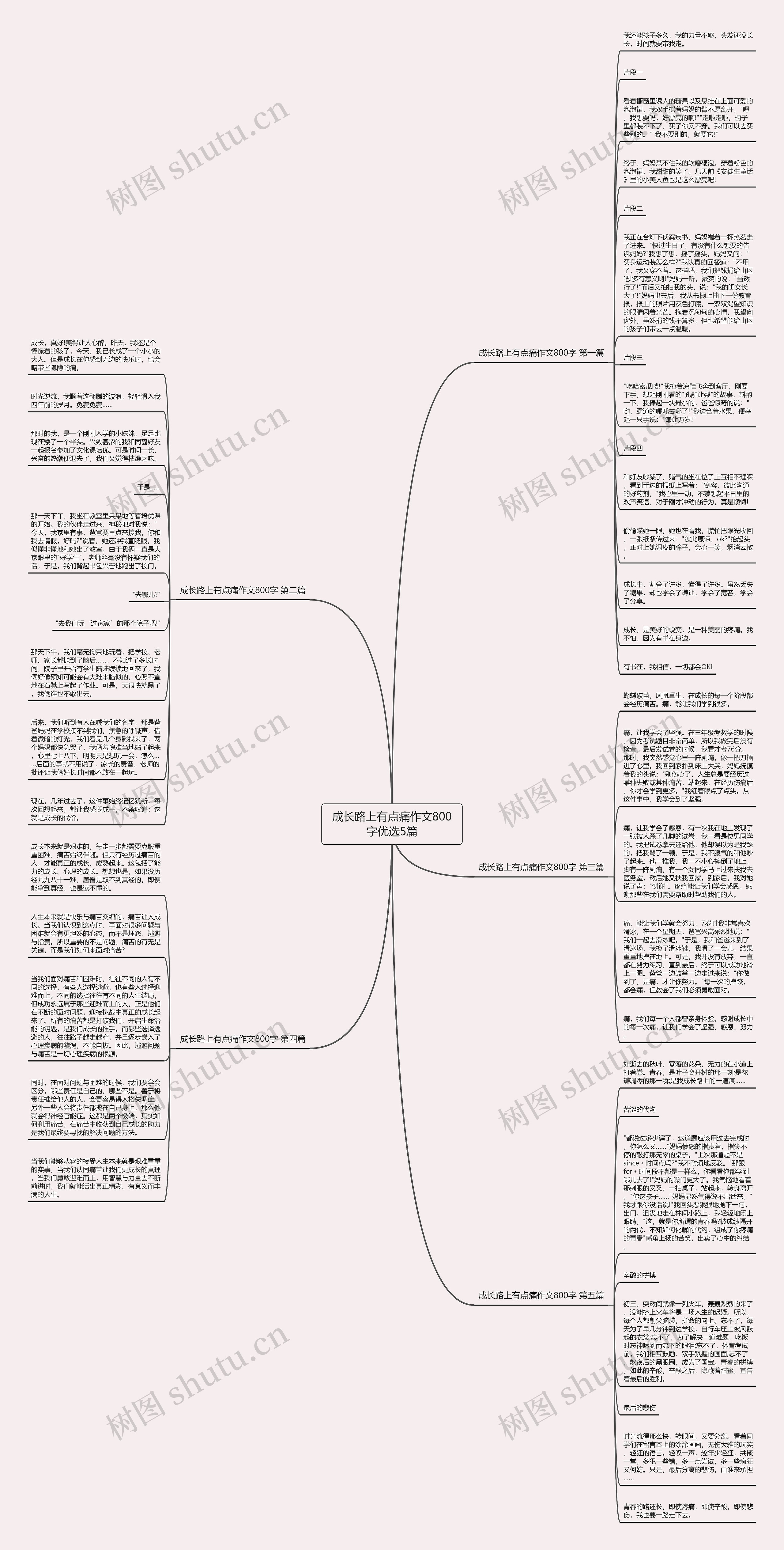 成长路上有点痛作文800字优选5篇
