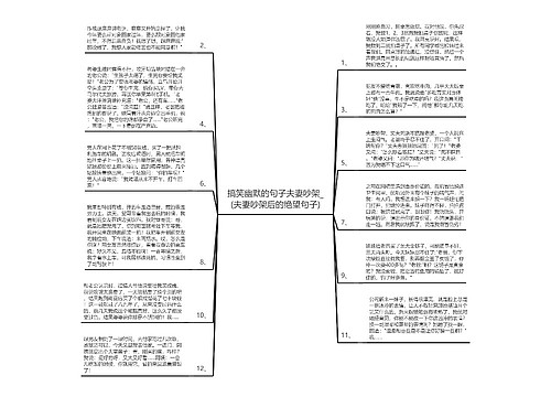 搞笑幽默的句子夫妻吵架_(夫妻吵架后的绝望句子)