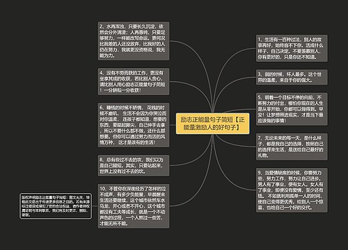 励志正能量句子简短【正能量激励人的好句子】