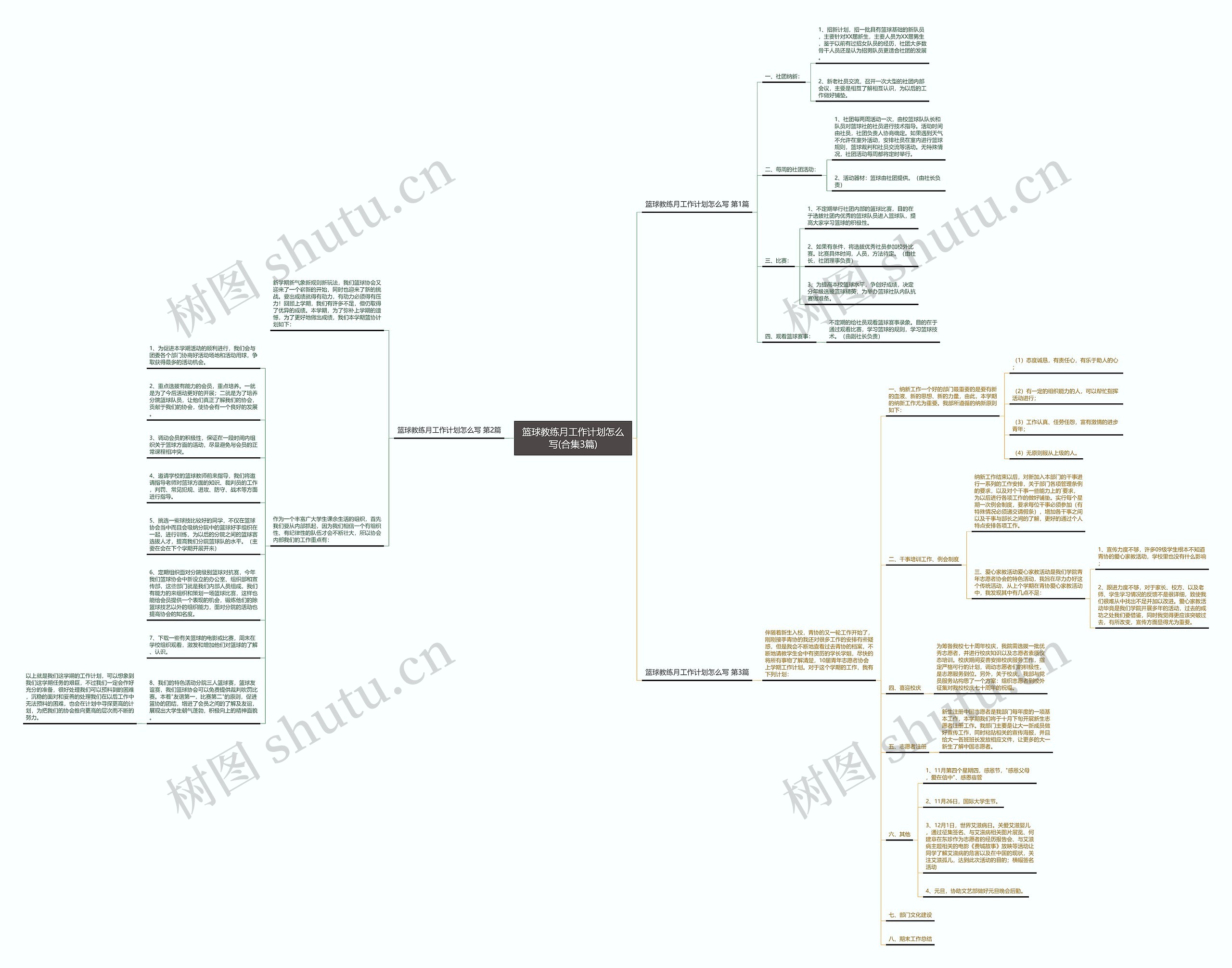篮球教练月工作计划怎么写(合集3篇)思维导图