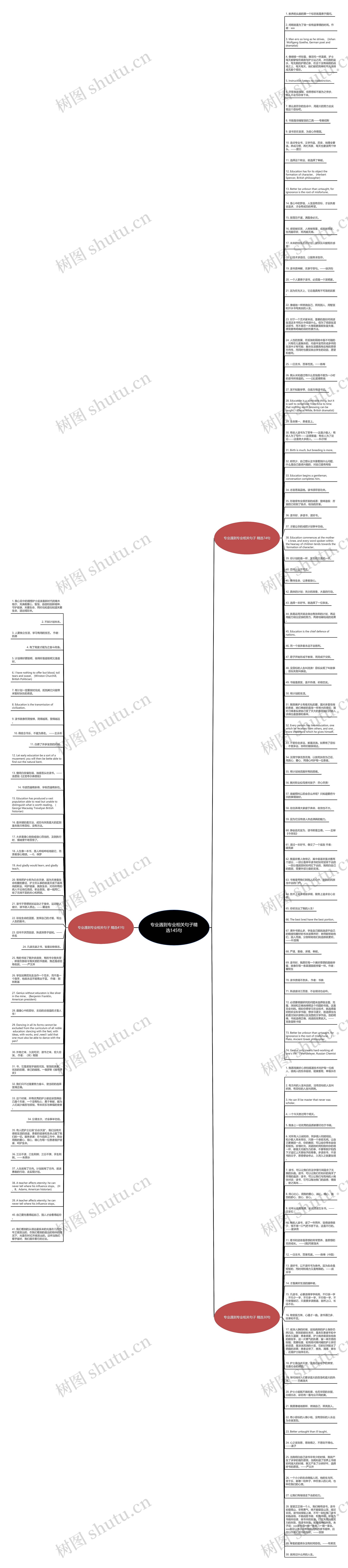 专业遇到专业相关句子精选145句思维导图