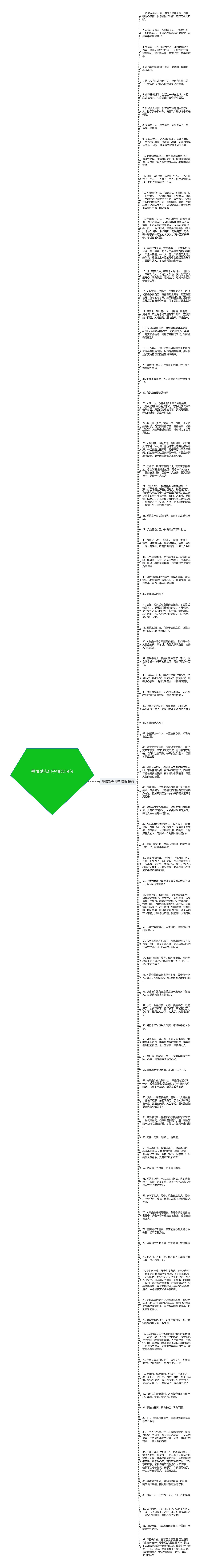 爱情励志句子精选89句思维导图