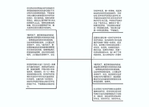 初中生好句子摘抄大全80字_(摘抄好词100个)