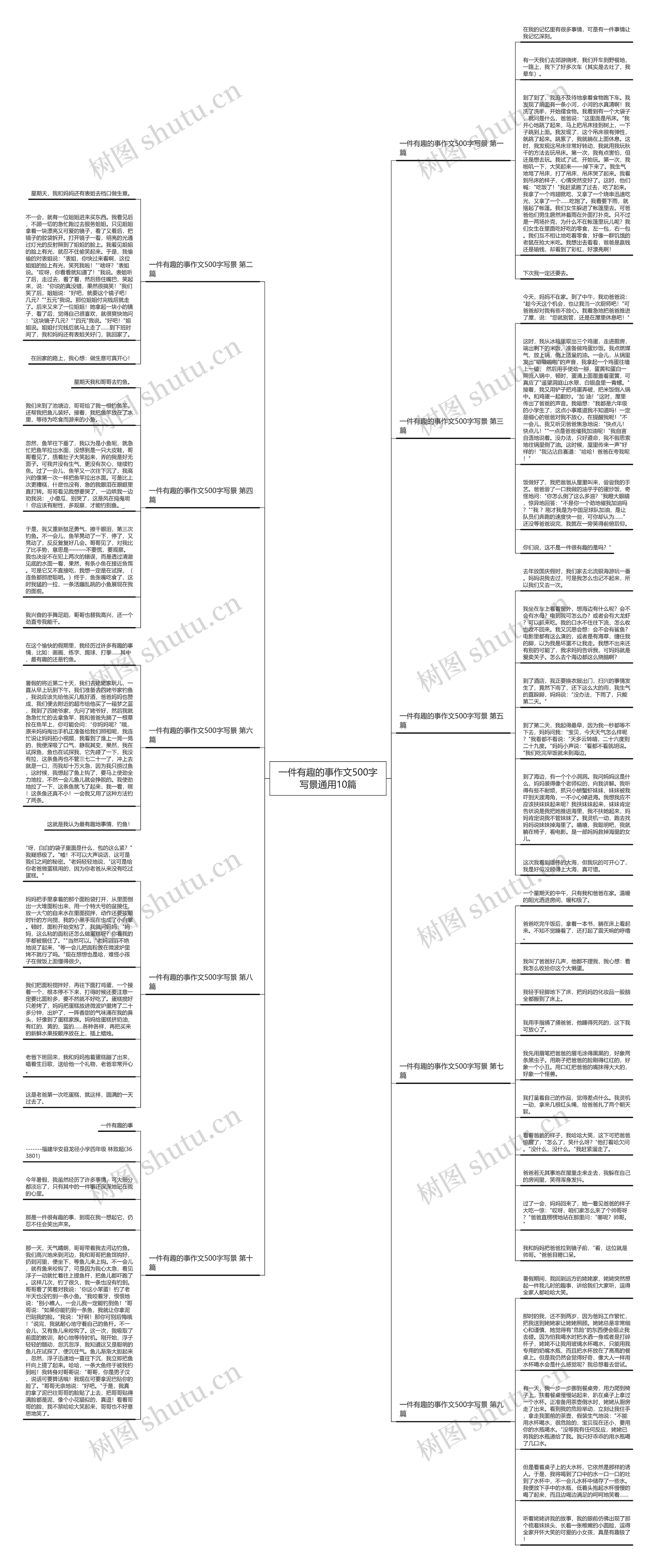 一件有趣的事作文500字写景通用10篇