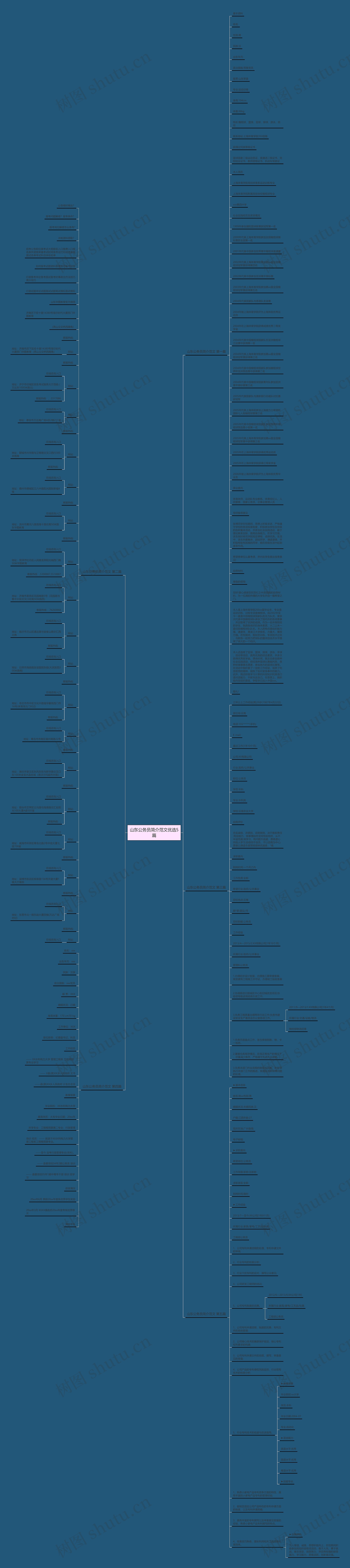 山东公务员简介范文优选5篇思维导图