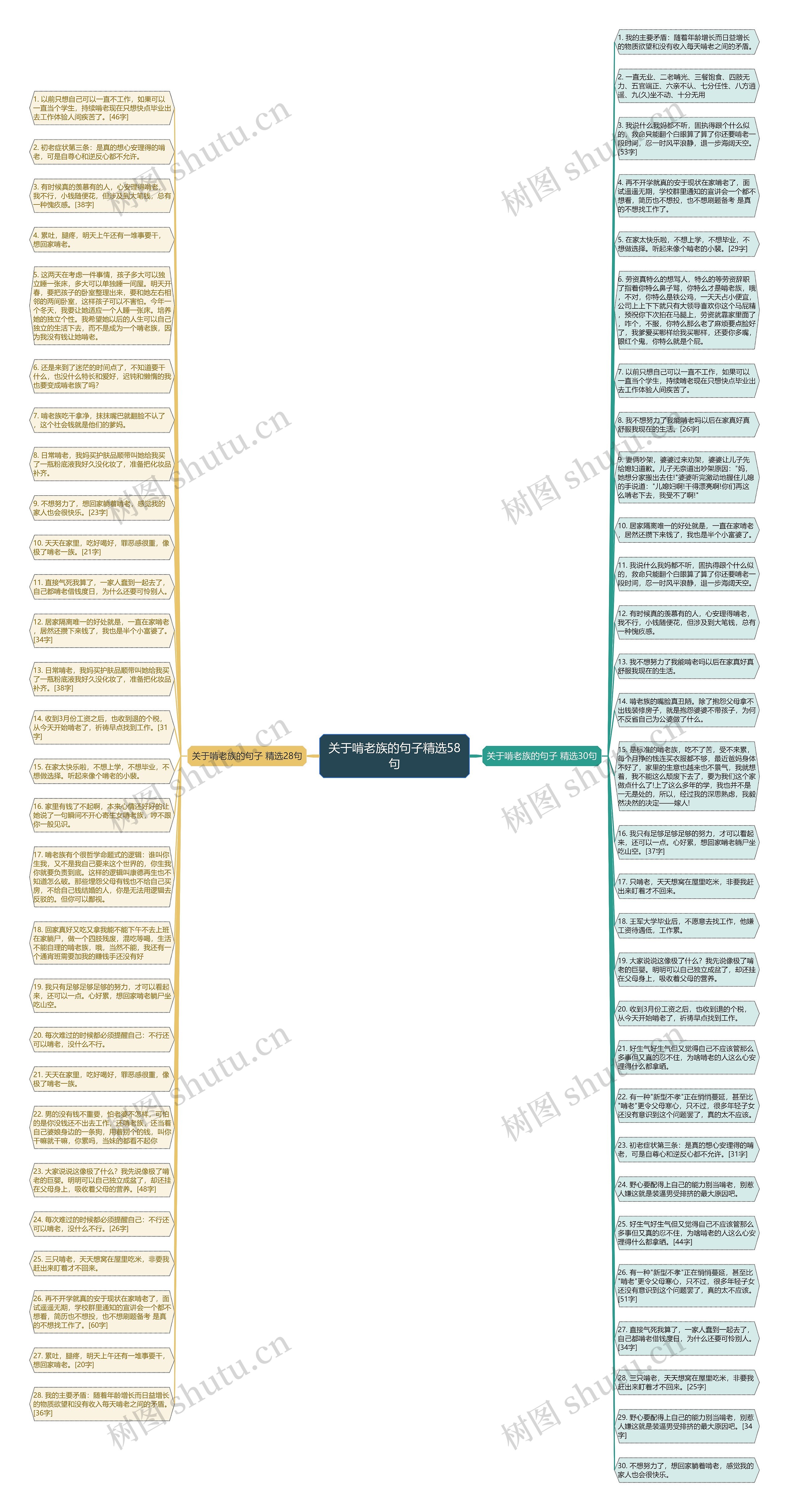 关于啃老族的句子精选58句思维导图
