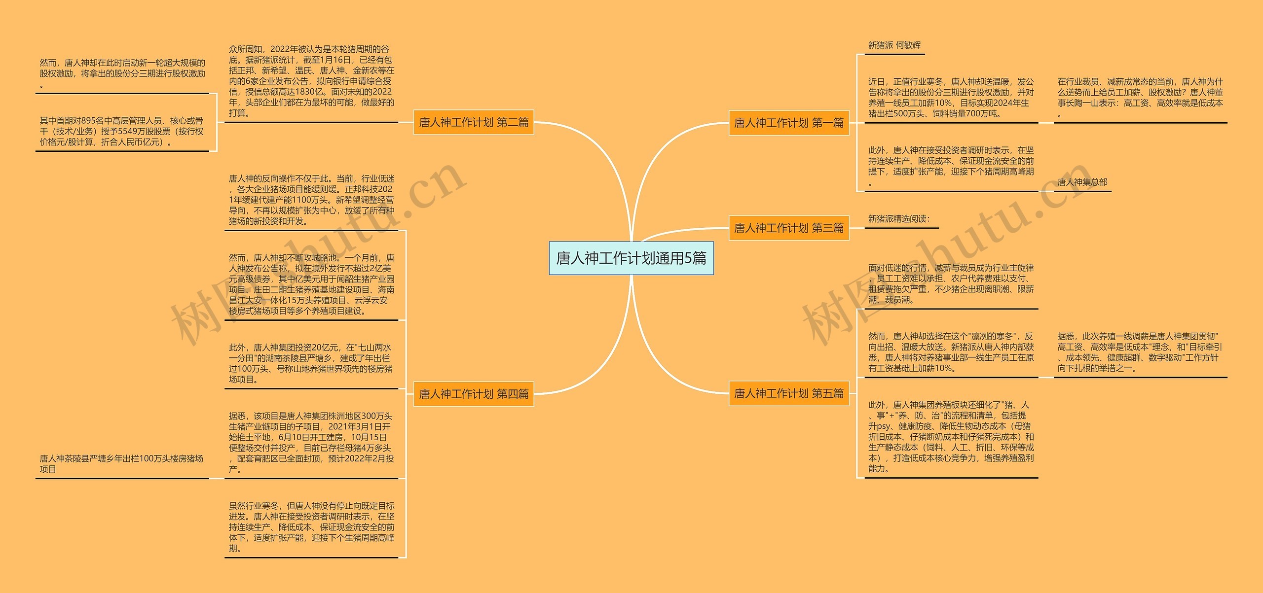 唐人神工作计划通用5篇思维导图