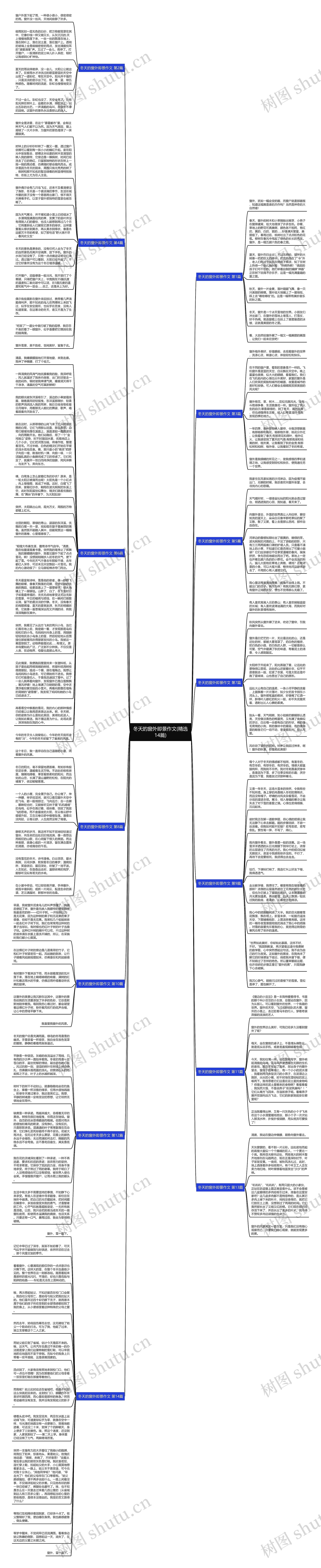 冬天的窗外即景作文(精选14篇)思维导图