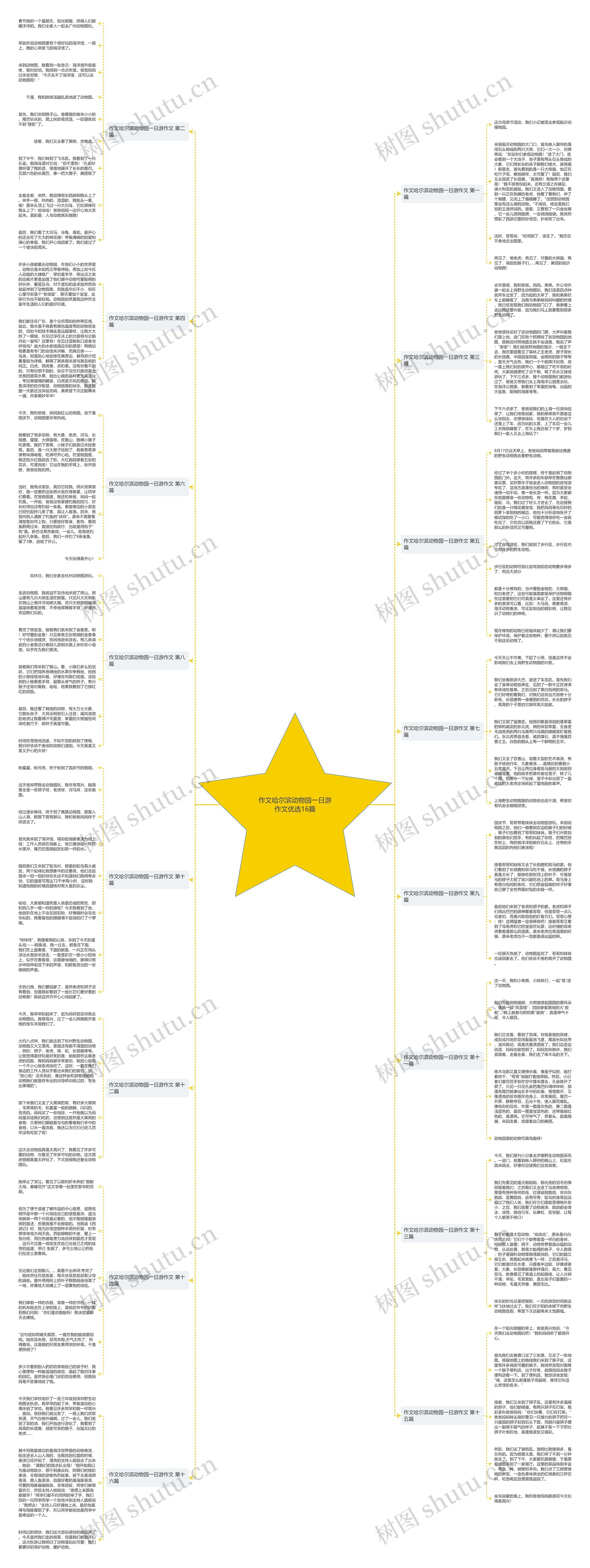 作文哈尔滨动物园一日游作文优选16篇思维导图