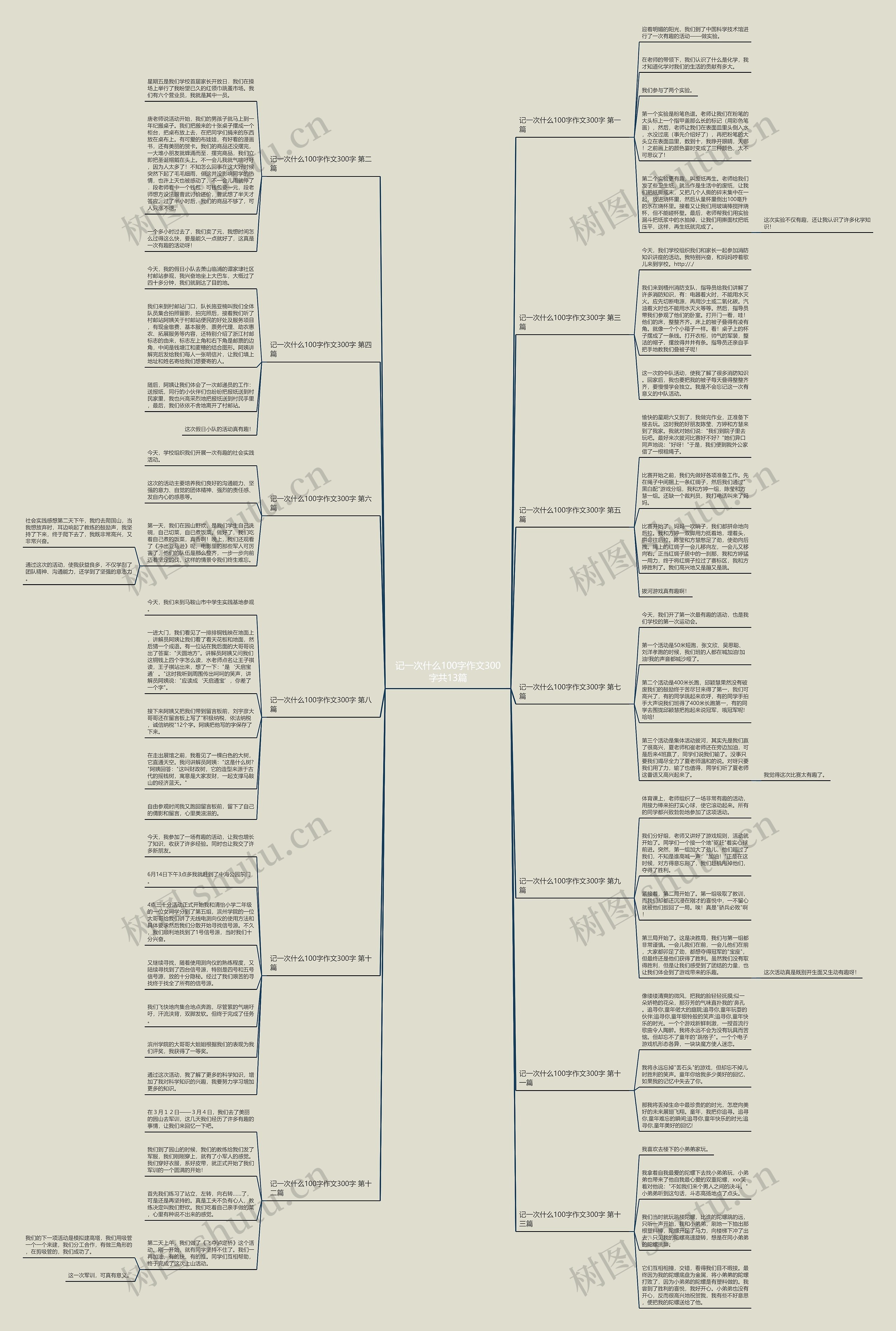记一次什么100字作文300字共13篇 记一次什么100字作文300字共13篇