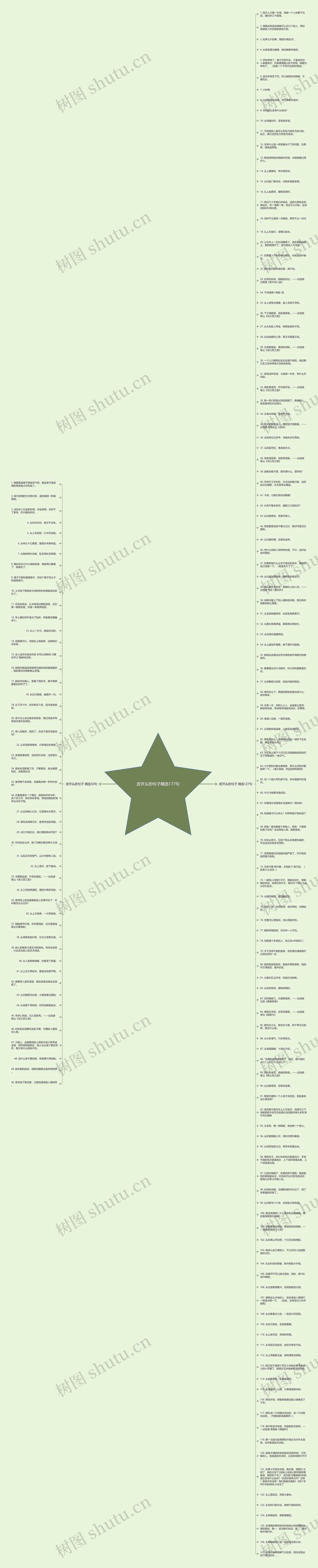 皮开头的句子精选177句思维导图