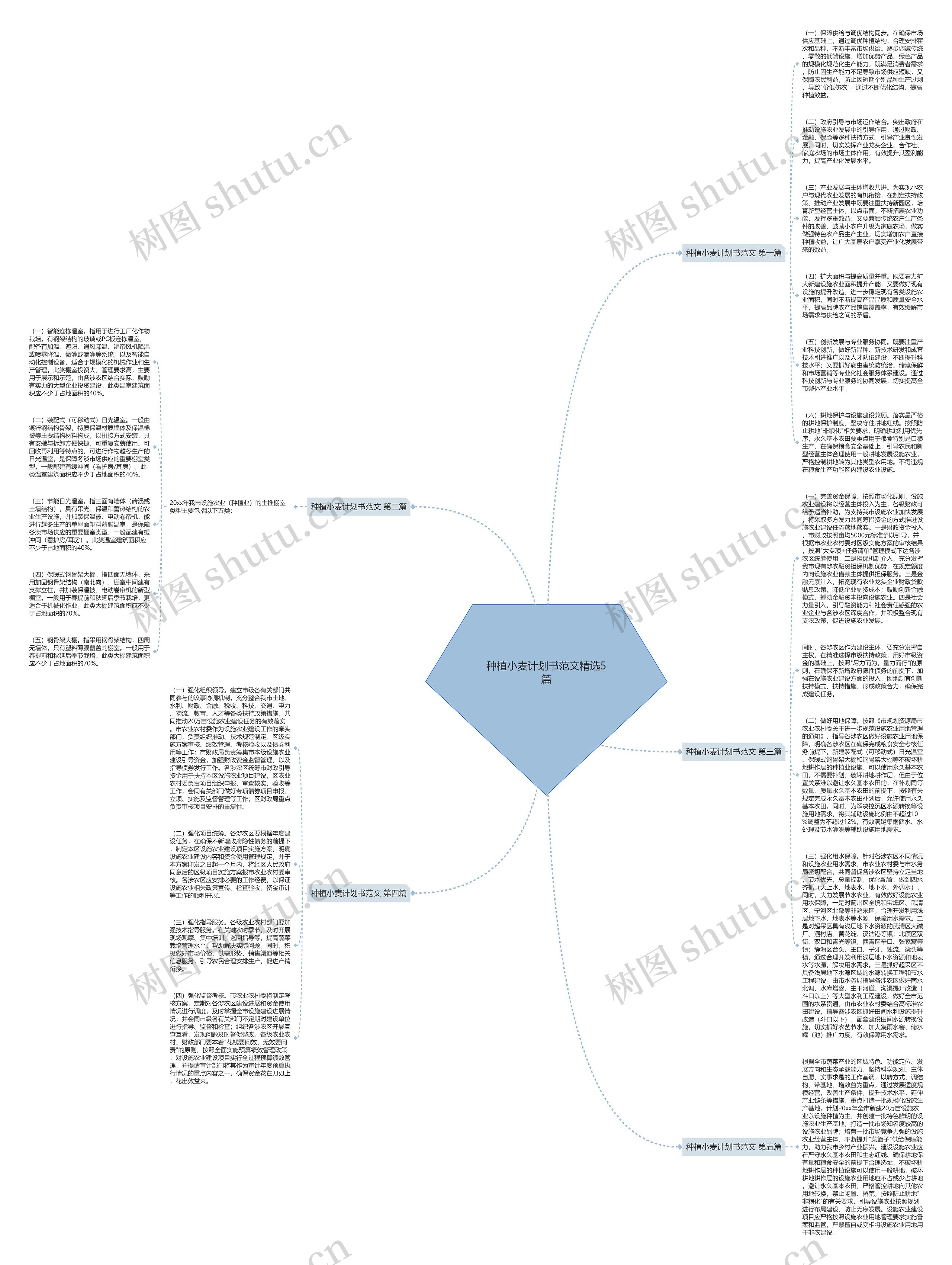 种植小麦计划书范文精选5篇思维导图