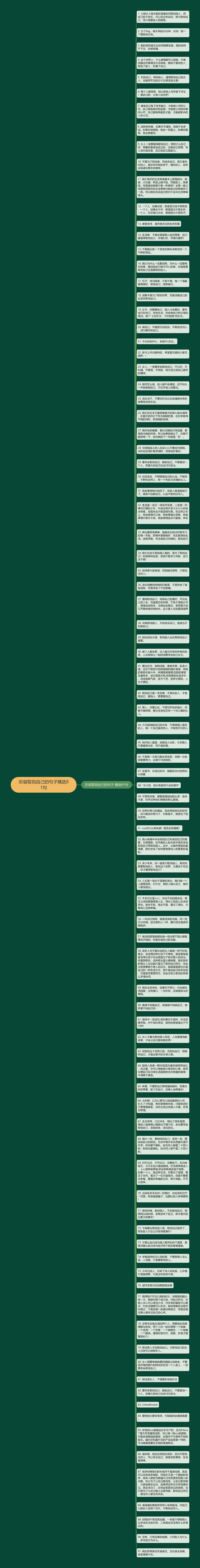 形容取悦自己的句子精选91句