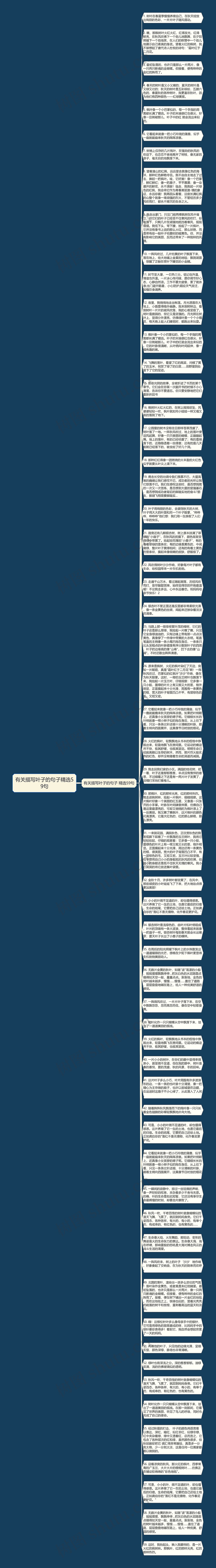 有关描写叶子的句子精选59句