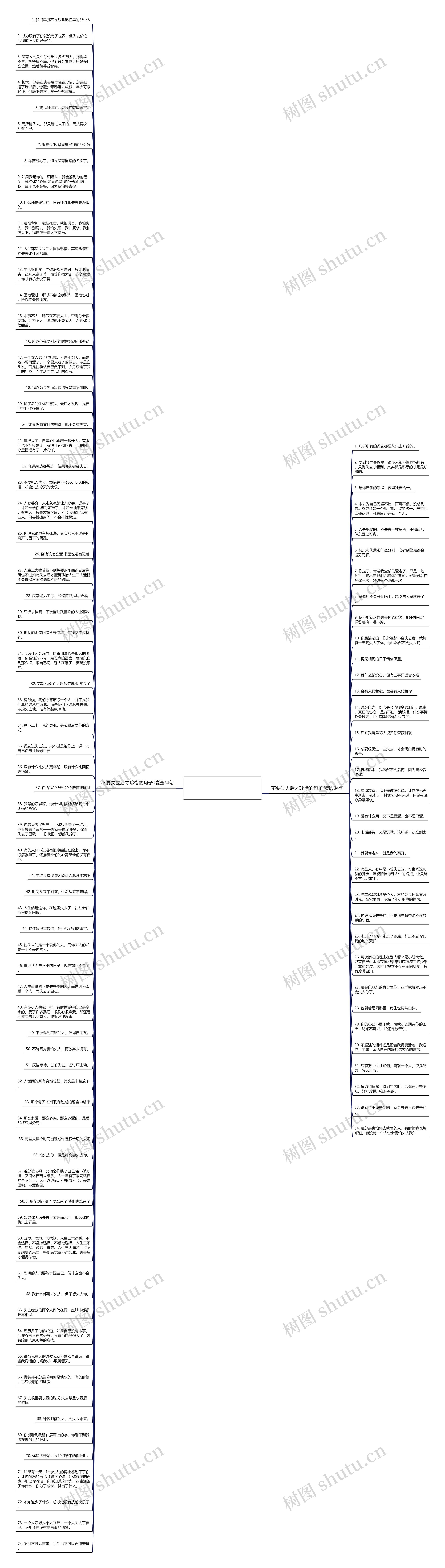 不要失去后才珍惜的句子精选108句思维导图