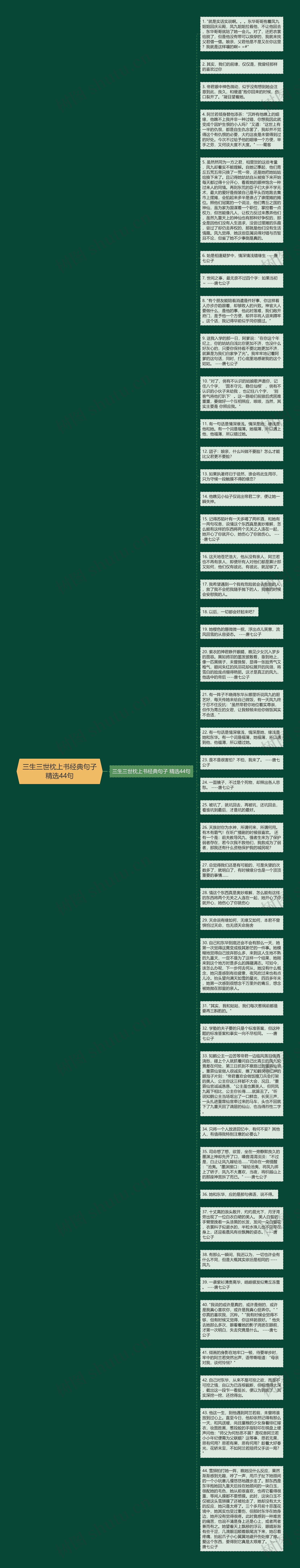 三生三世枕上书经典句子精选44句思维导图