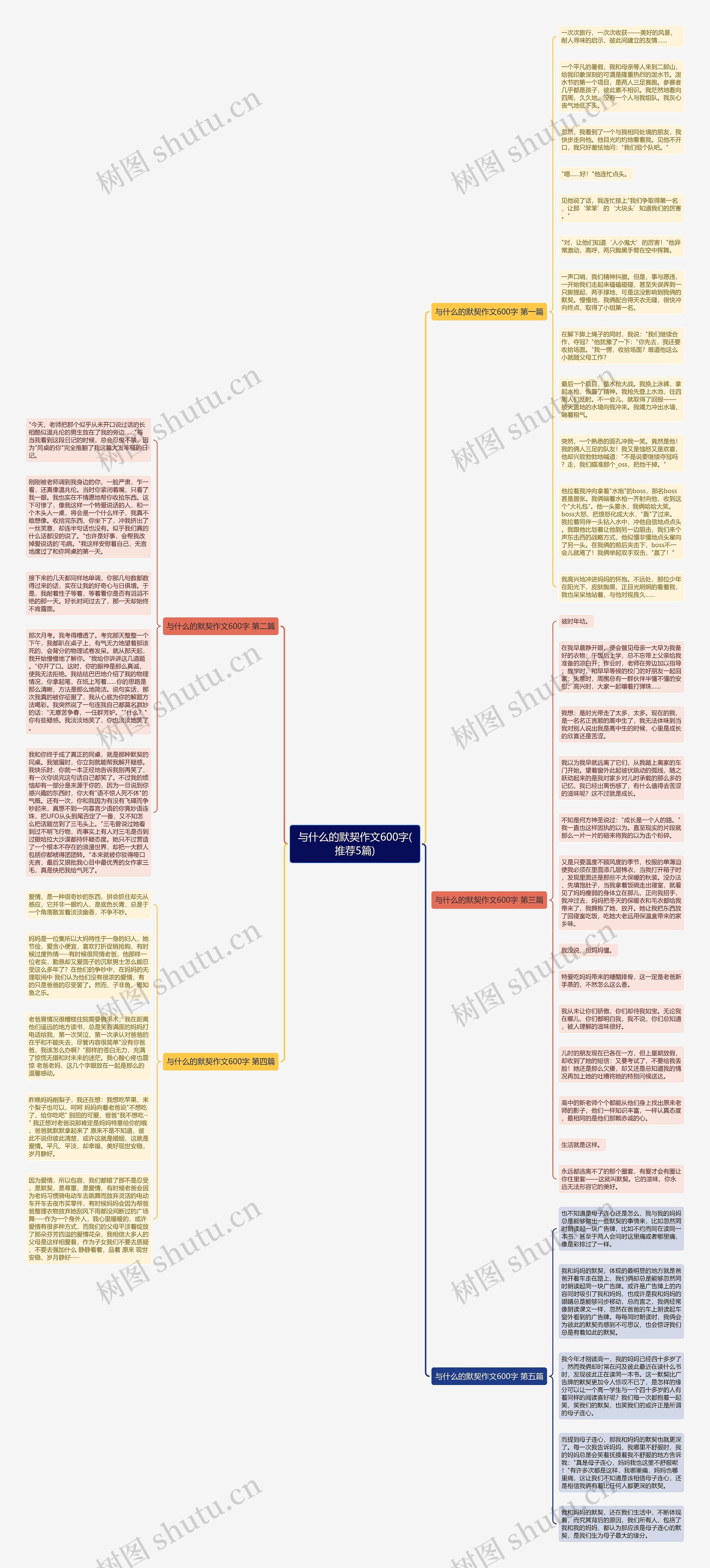 与什么的默契作文600字(推荐5篇)思维导图