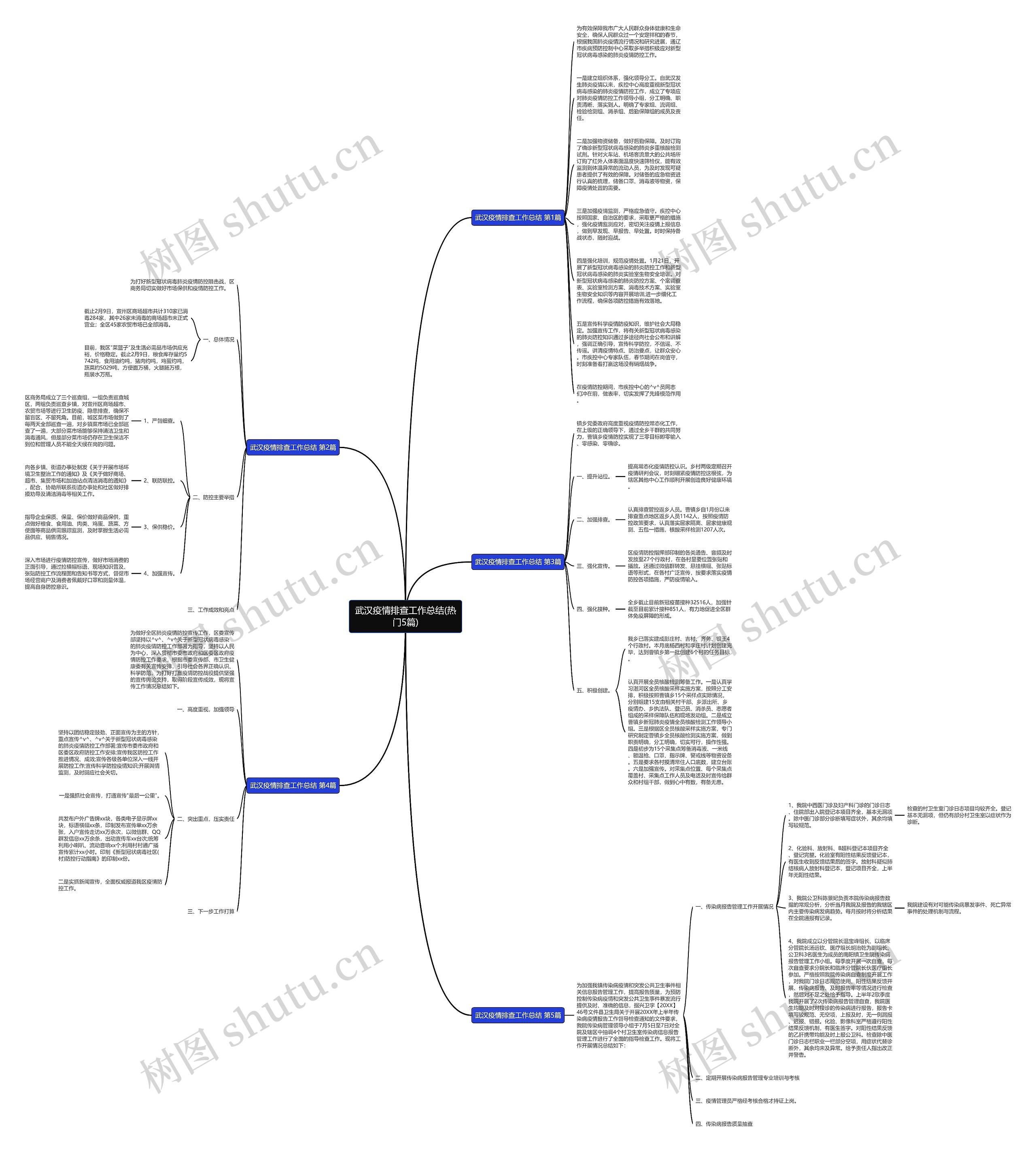 武汉疫情排查工作总结(热门5篇)思维导图
