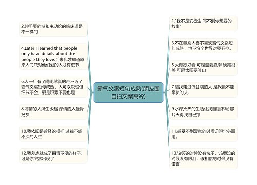 霸气文案短句成熟(朋友圈自拍文案高冷)